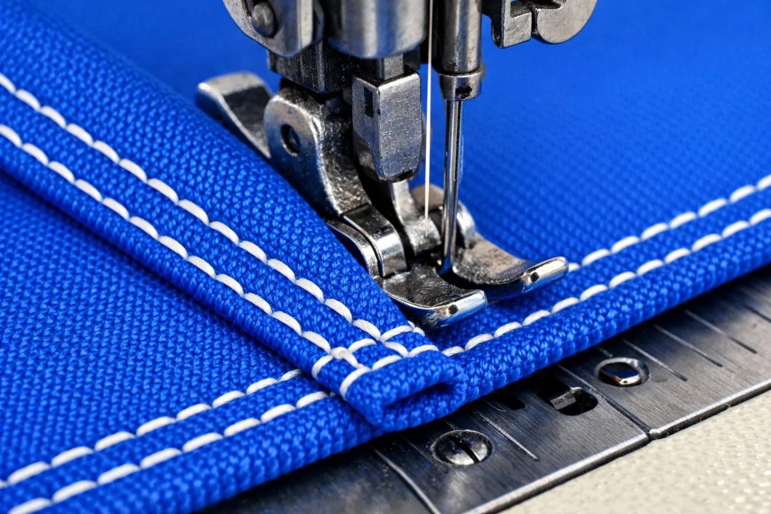 New awning fabric installation on existing frame at Venice, FL home